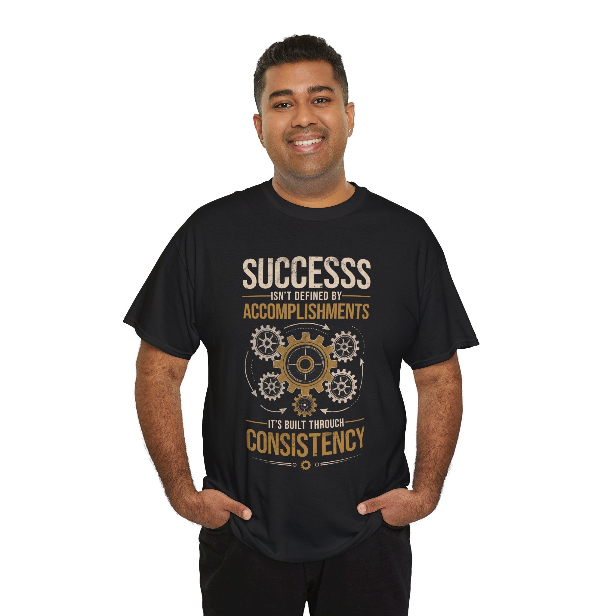 Success Through Consistency Motivational T-Shirt | The Mug Core