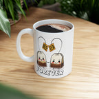 Bes-Tea Humorous, Best Friends Ceramic Mug, Funny Tea Lover Gift, 11oz 15oz Coffee Cup, Bestie Gift, Friendship Cup, Humor Tea Mug.