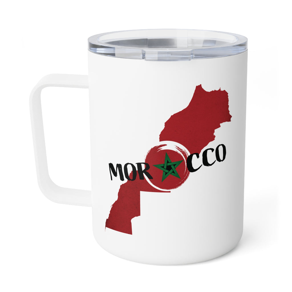 Morocco Map Insulated Coffee Mug, 10oz