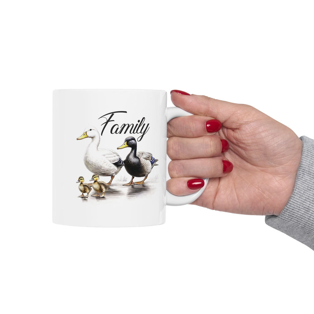 Charming Family Duck Ceramic Mug