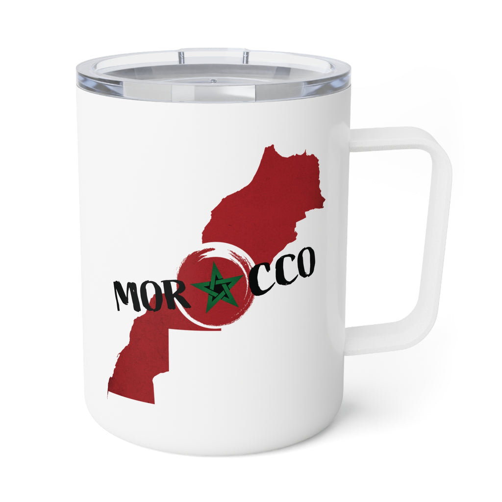 Morocco Map Insulated Coffee Mug, 10oz