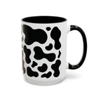 Cow Prints Mug, Farmhouse Kitchen Decor, Animal Lover Gift, Rustic Coffee Cup, Ceramic Tea Mug, Country Chic Drinkware, Farm Workers.
