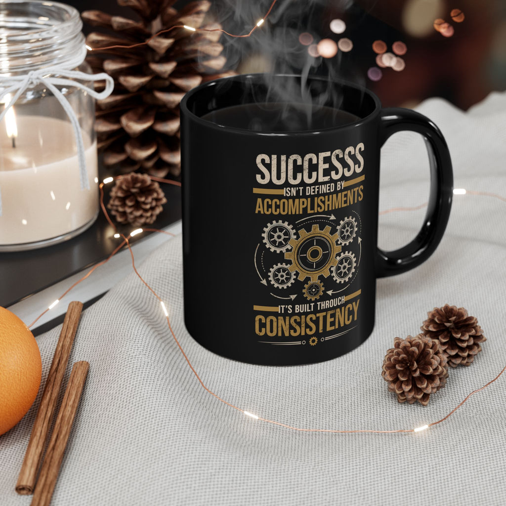 Motivational Coffee Mug – Success Through Consistency Quote | Inspirational Gift