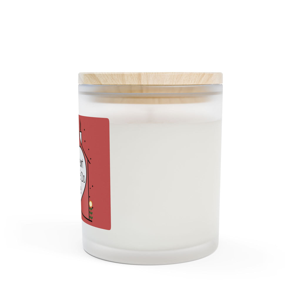 At The heart Of What We Do is Home, Frosted Glass Candle, 11oz. Home Decor, Aromatherapy, Inspirational Gift, Housewarming Present.