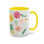 Blossom Floral Mug, Flower Ceramic Cup, Pretty Floral Tea Mug, Coffee Cup Gift, Spring Blossom Mug.