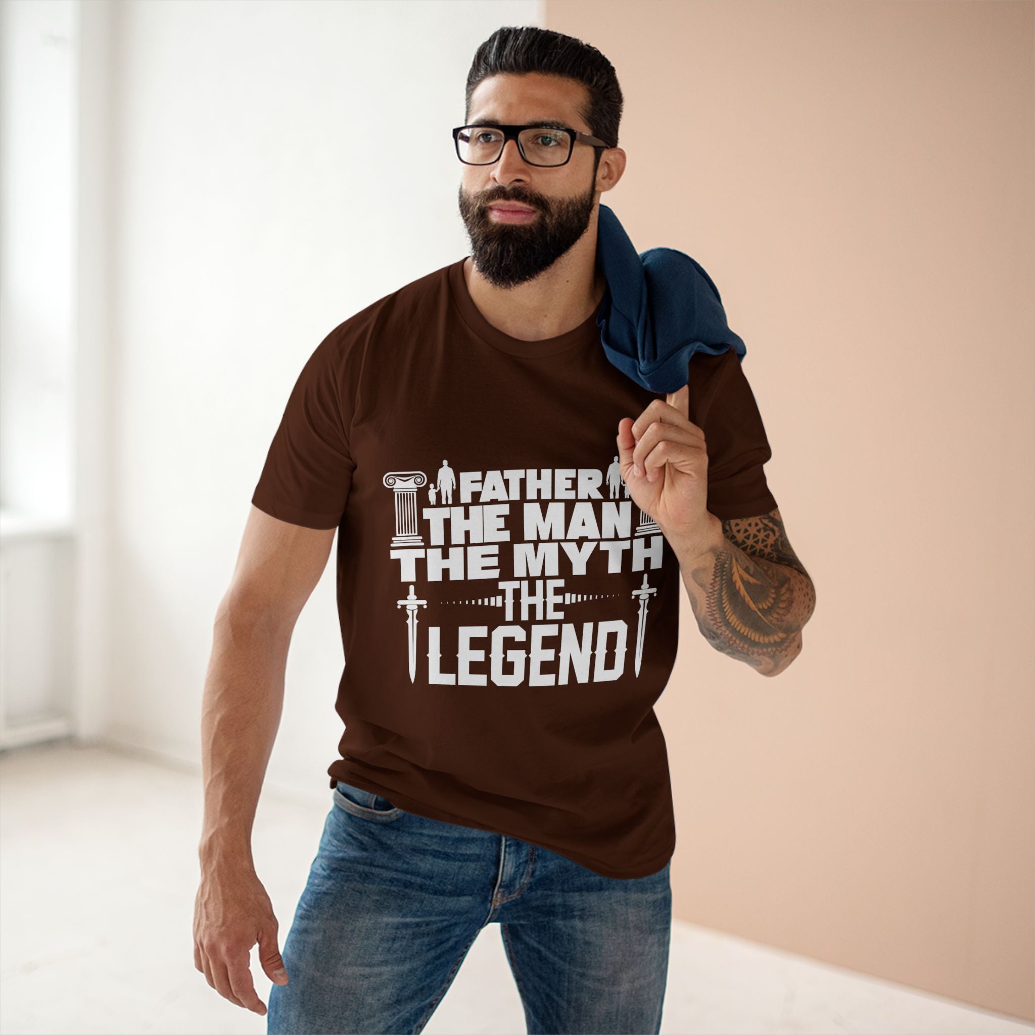Father - The Man, The Myth, The Legend, T-Shirt, Dad Gift, Father's Day Present, Inspirational Tee Shirt, Man T-Shirt, Birthday Gift.