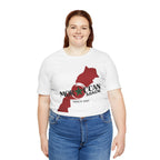 Moroccan Made Map Tee | Morocco Flag Outline T-Shirt