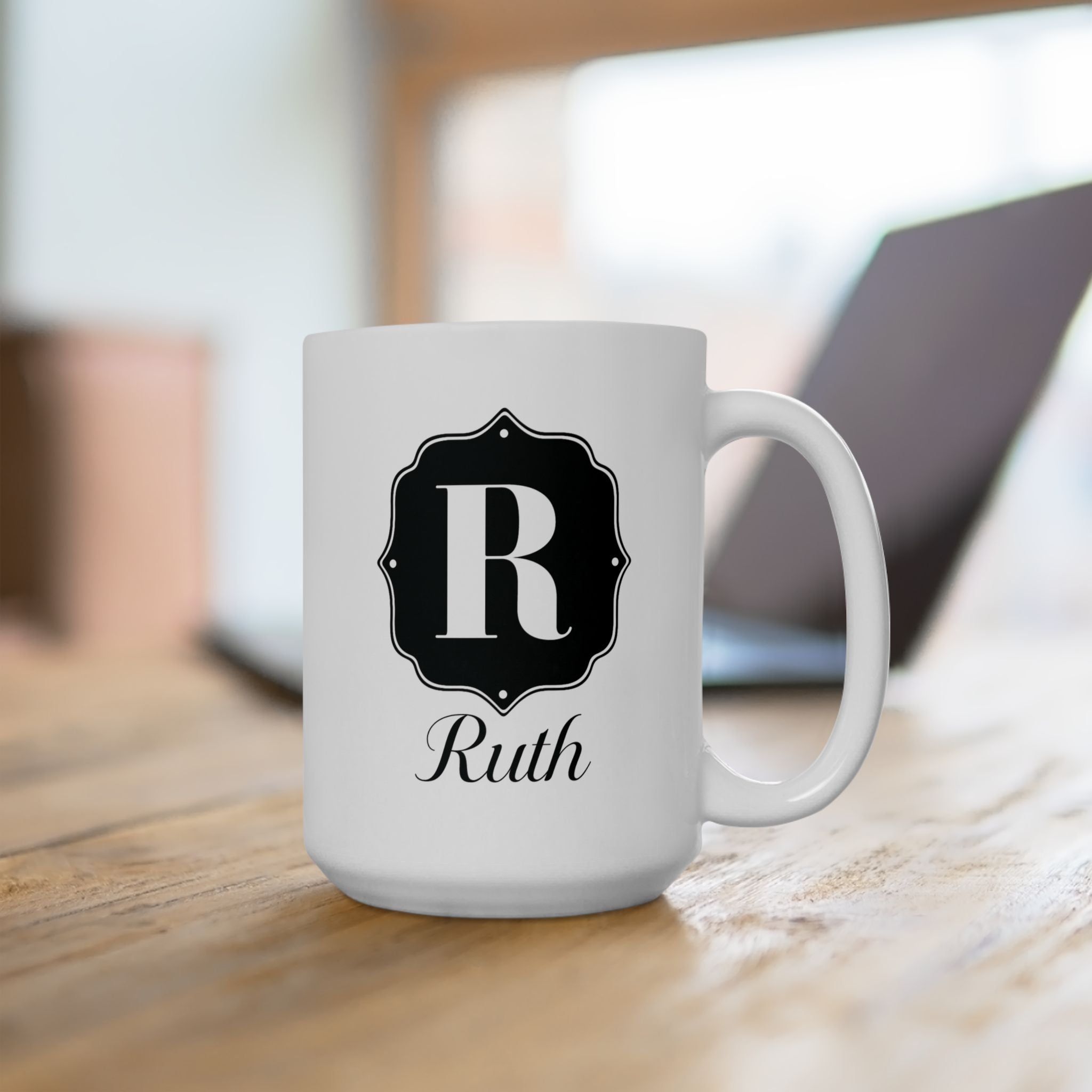 Personalized Name Custom Ceramic Mug, 11oz or 15oz, Gift for Coffee Lovers, Custom Drinkware, Personalized Mug, Custom Coffee Cup.
