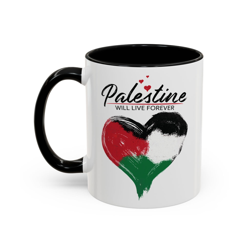 Heartfelt Palestine Coffee Mug - Love and Solidarity in Every Sip