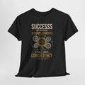 Success Through Consistency Motivational T-Shirt | The Mug Core