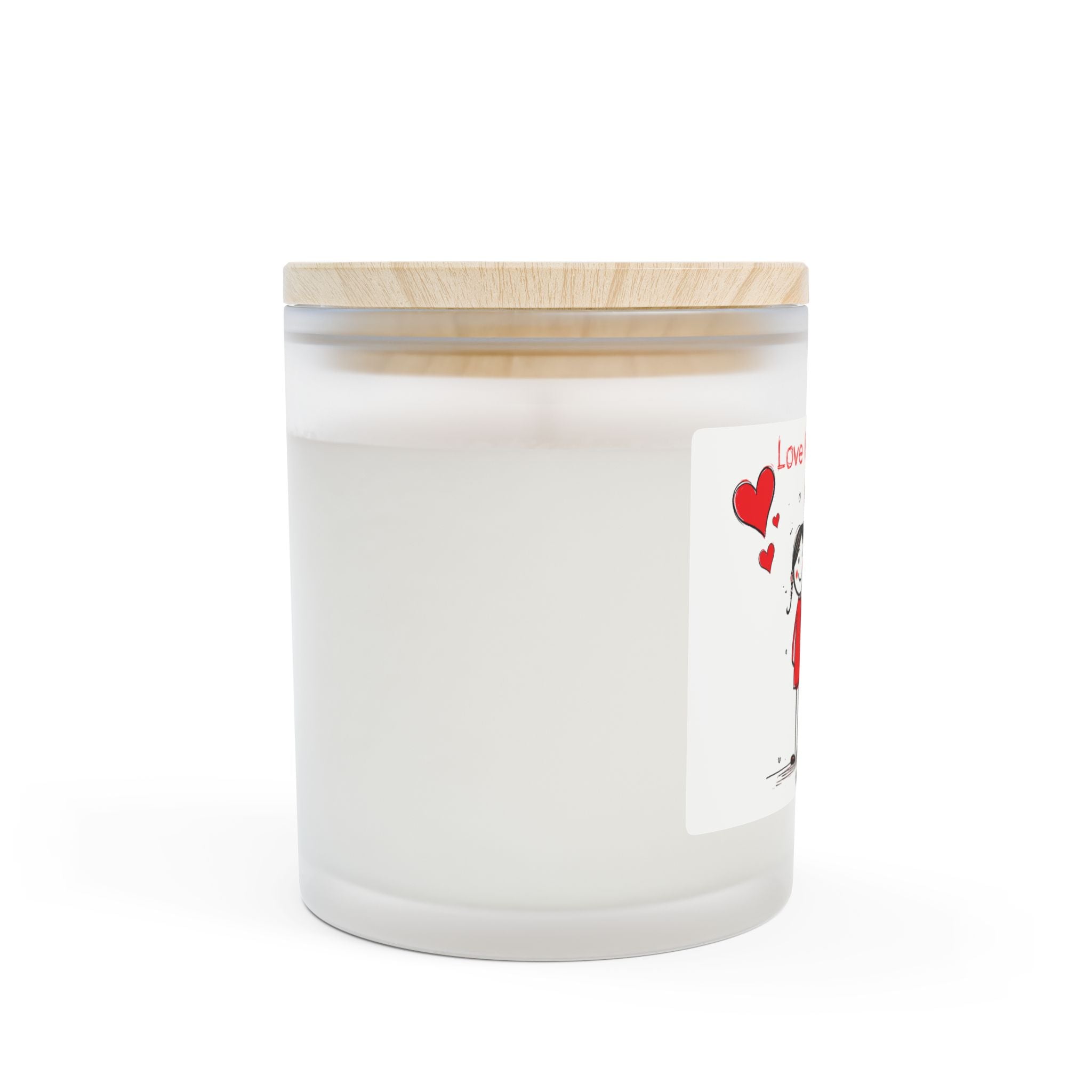 Love Is In The Air Blackberry Vanilla Frosted Glass Candle — 11oz Wooden Wick