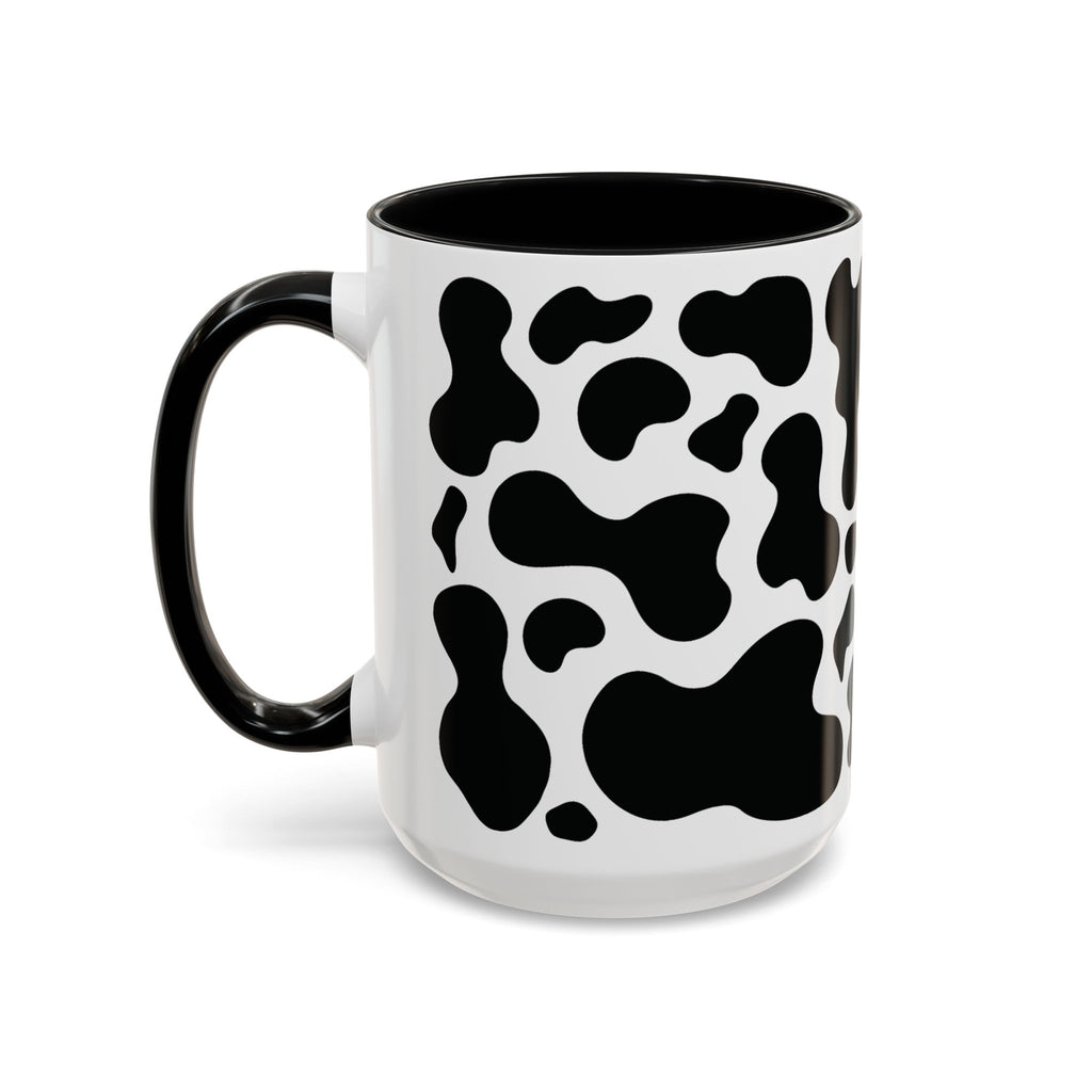 Cow Prints Mug, Farmhouse Kitchen Decor, Animal Lover Gift, Rustic Coffee Cup, Ceramic Tea Mug, Country Chic Drinkware, Farm Workers.