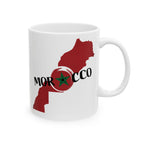 Morocco Map Ceramic Mug 11 oz