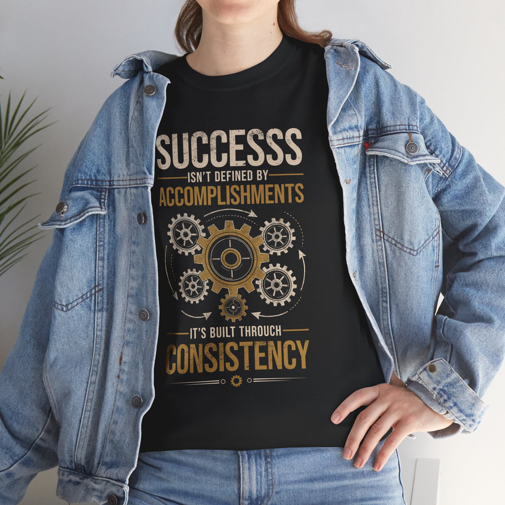 Success Through Consistency Motivational T-Shirt | The Mug Core