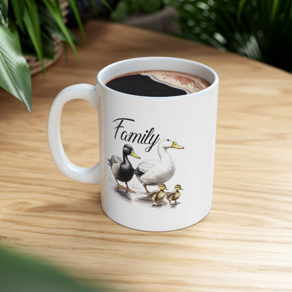 Charming Family Duck Ceramic Mug