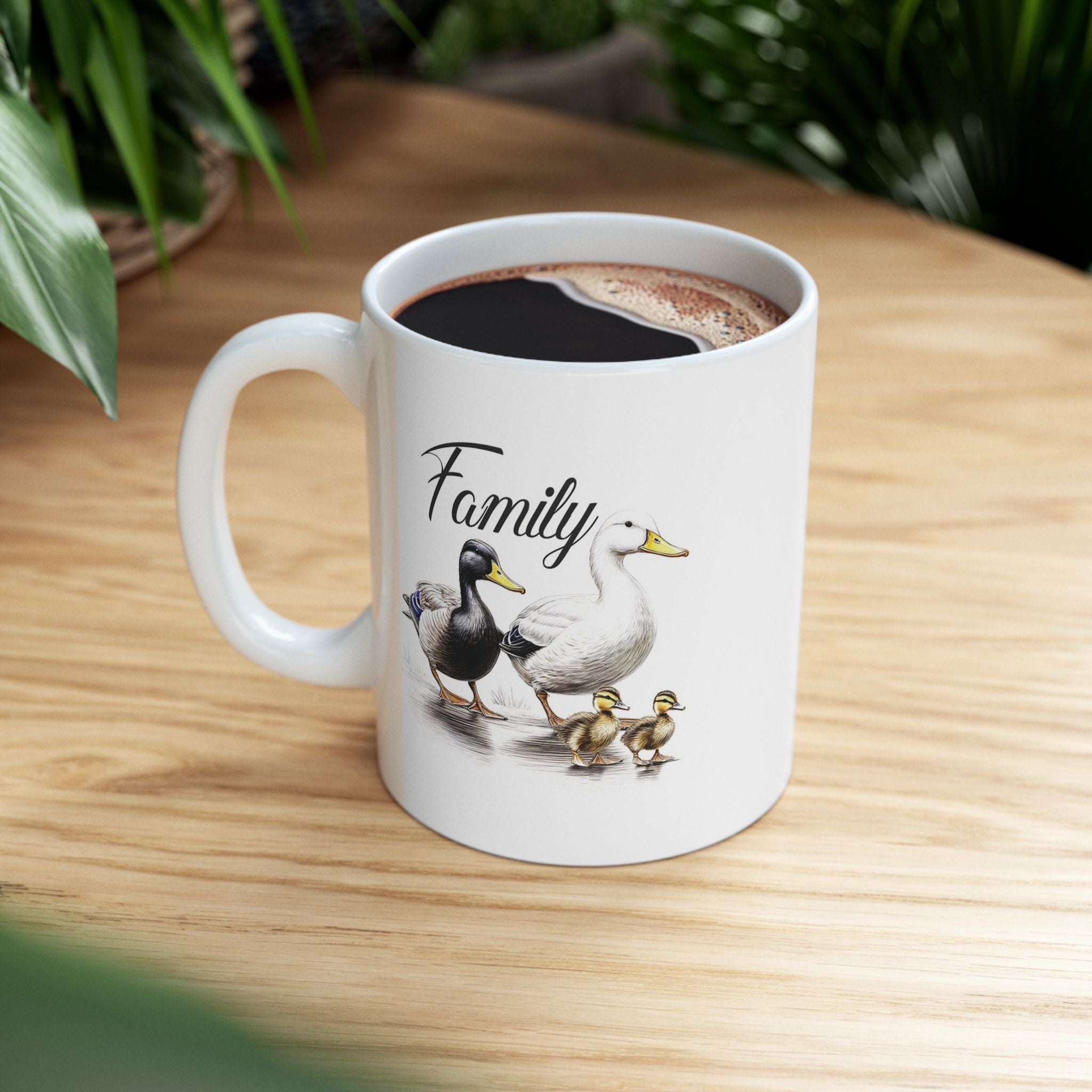 Charming Family Duck Ceramic Mug
