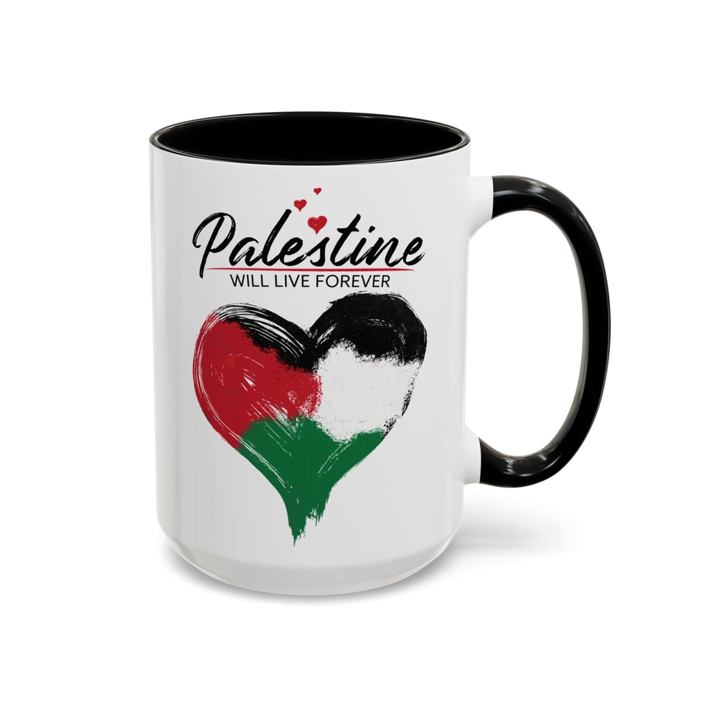 Heartfelt Palestine Coffee Mug - Love and Solidarity in Every Sip
