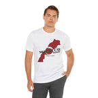Moroccan Made Map Tee | Morocco Flag Outline T-Shirt