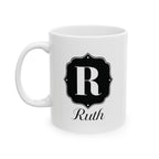 Personalized Name Custom Ceramic Mug, 11oz or 15oz, Gift for Coffee Lovers, Custom Drinkware, Personalized Mug, Custom Coffee Cup.