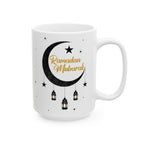 Ramadan Mubarak Ceramic Mug — Islamic Eid Coffee & Tea Gift (11oz/15oz)
