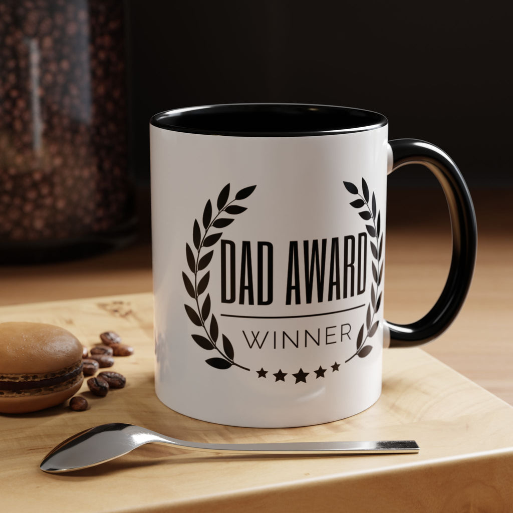Dad Award Winner Coffee Mug - Perfect Gift for Father's Day, Birthdays, and Special Celebrations, 11oz & 15oz Options, Humor, Gift for Dads.