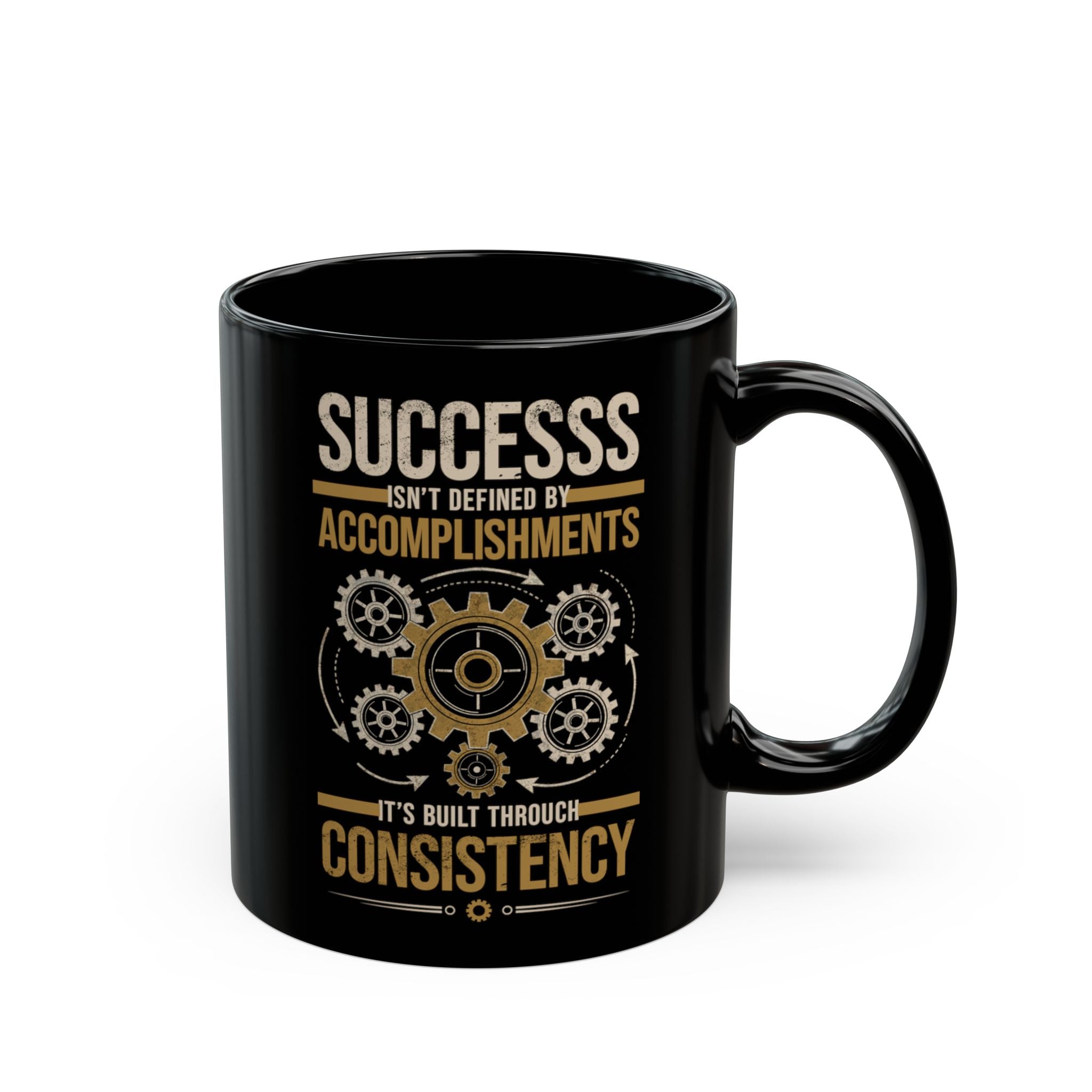 Motivational Coffee Mug – Success Through Consistency Quote | Inspirational Gift