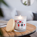 Love Is In The Air Blackberry Vanilla Frosted Glass Candle — 11oz Wooden Wick