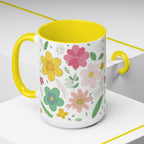 Blossom Floral Mug, Flower Ceramic Cup, Pretty Floral Tea Mug, Coffee Cup Gift, Spring Blossom Mug.
