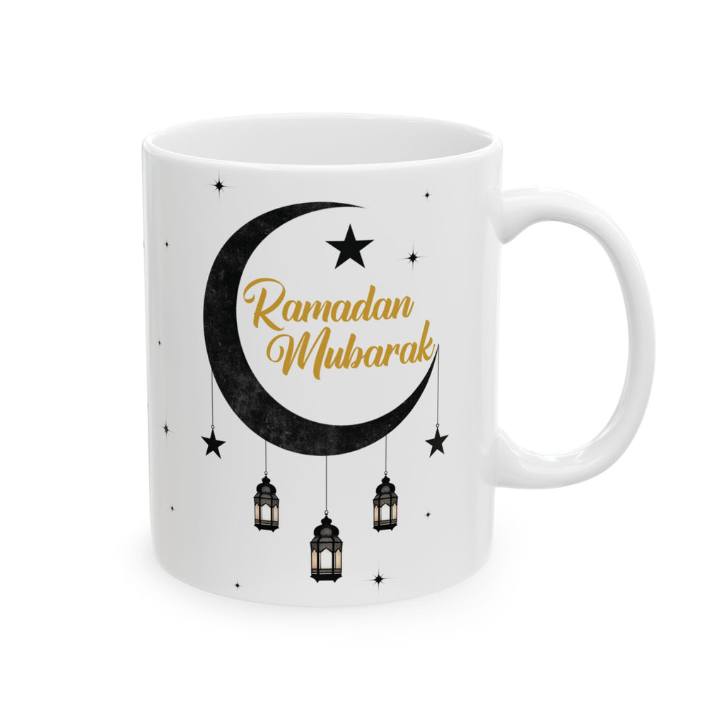 Ramadan Mubarak Ceramic Mug — Islamic Eid Coffee & Tea Gift (11oz/15oz)