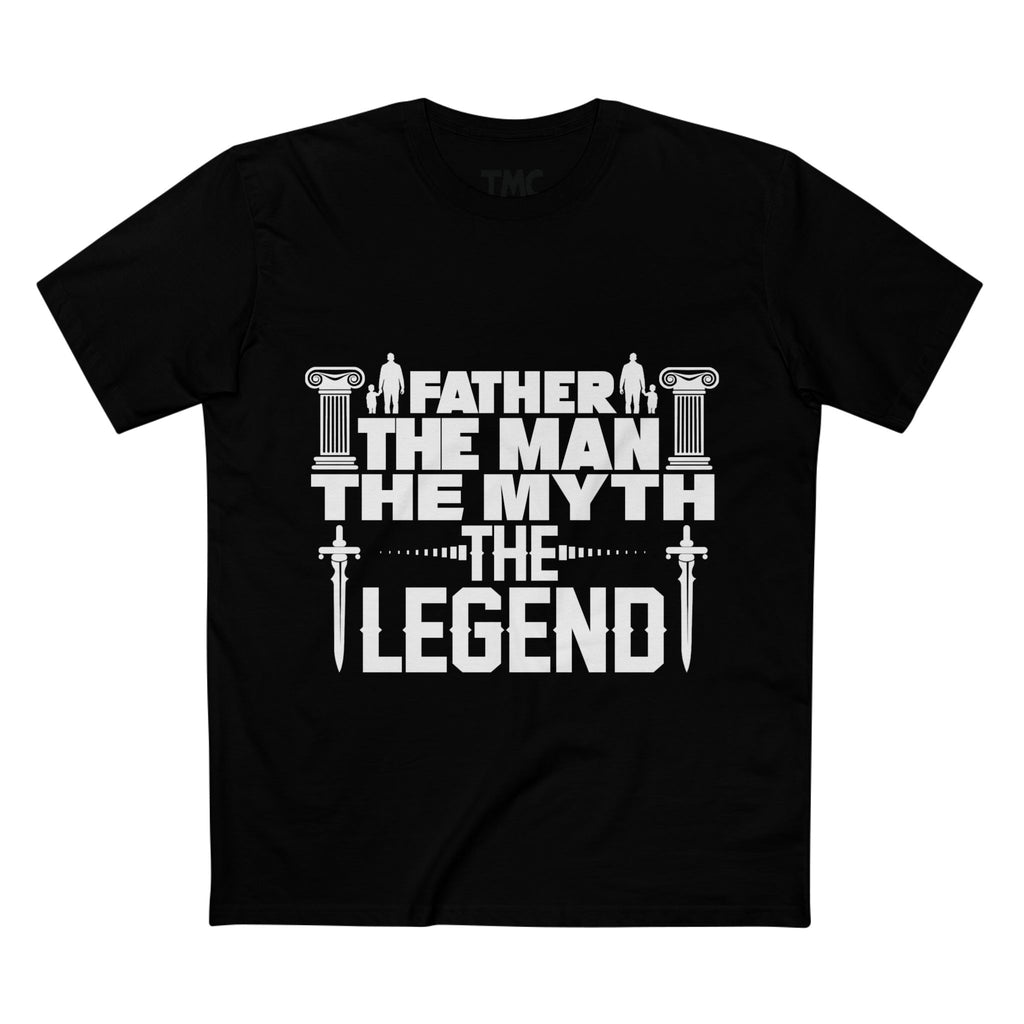 Father - The Man, The Myth, The Legend, T-Shirt, Dad Gift, Father's Day Present, Inspirational Tee Shirt, Man T-Shirt, Birthday Gift.