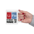 Inspirational Mug - Life Is What You Make It - Coffee Lovers Gift, Motivational Quote, Unique Kitchen Decor, 11oz, 15oz Tea Mug.