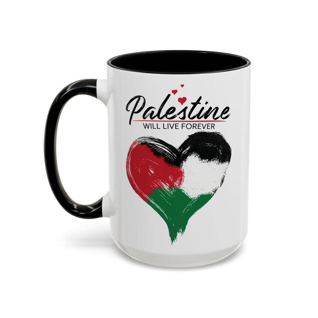 Heartfelt Palestine Coffee Mug - Love and Solidarity in Every Sip