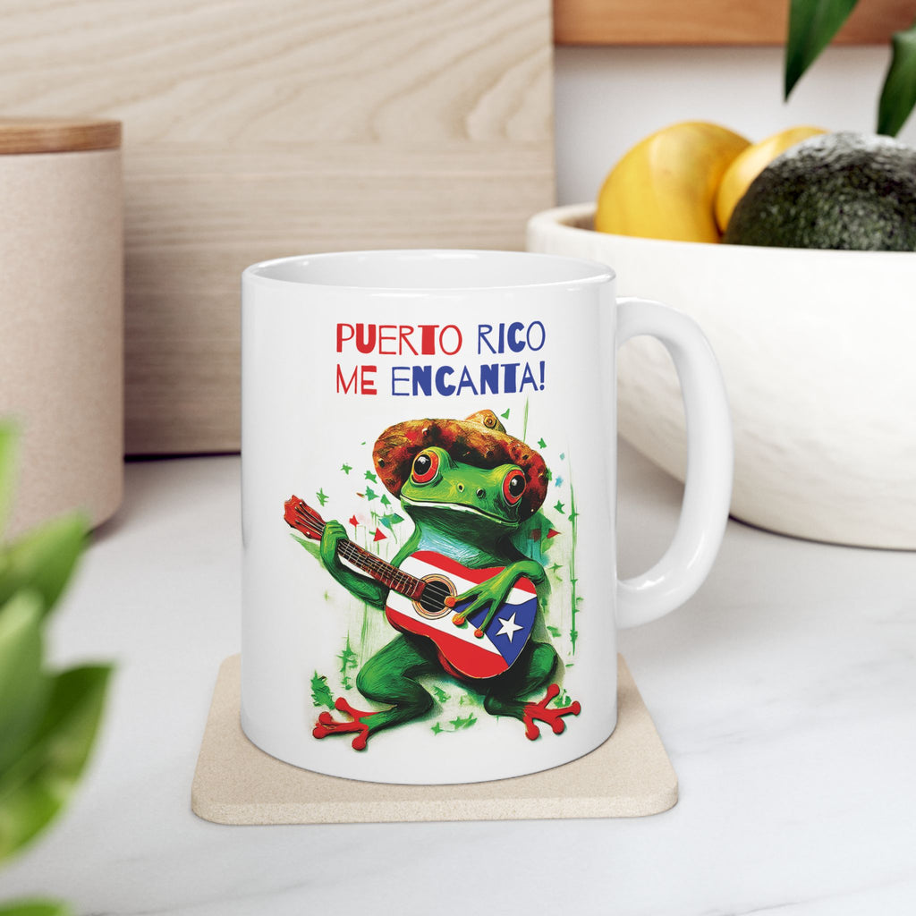 Puerto Rico Me Encanta Coqui Ceramic Mug