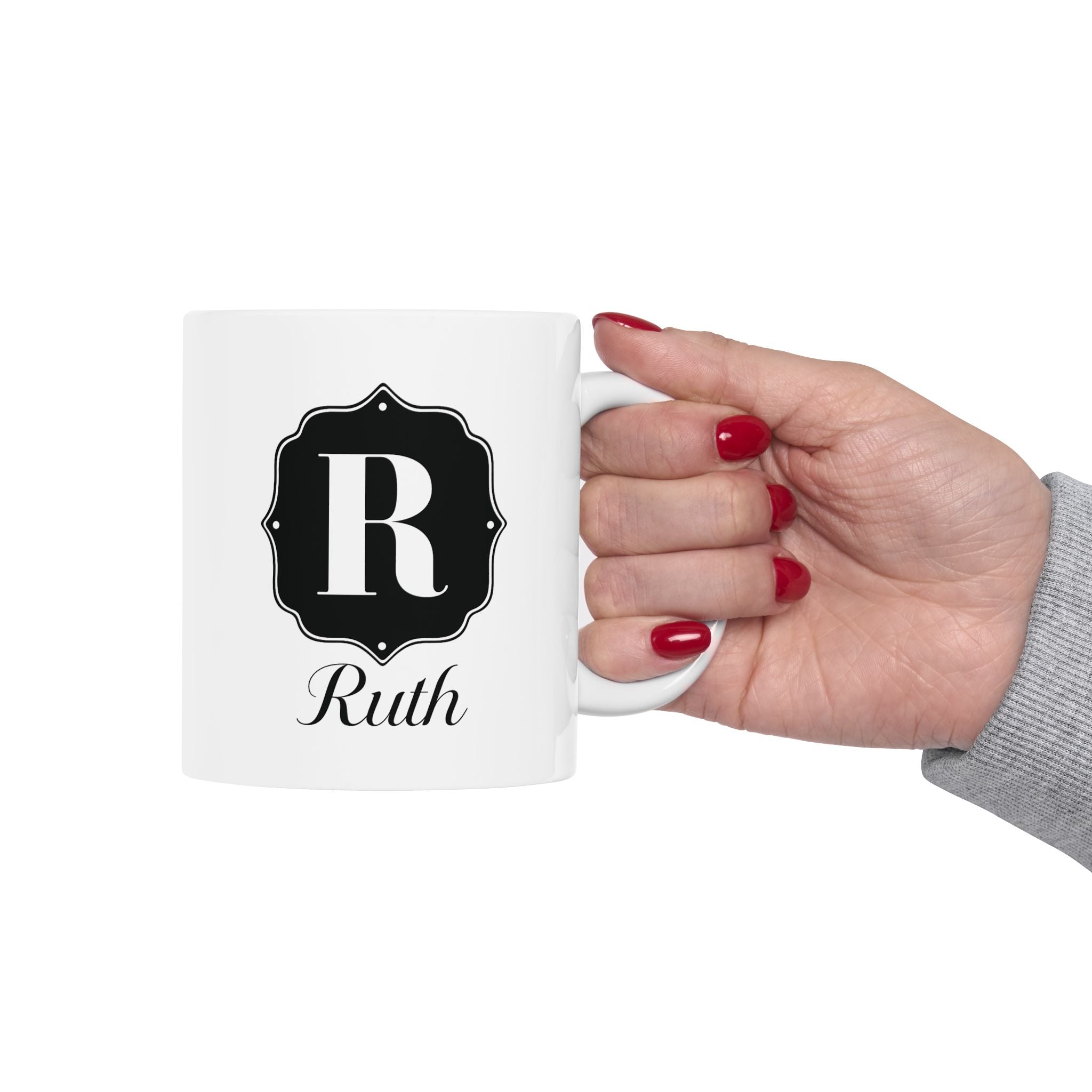 Personalized Name Custom Ceramic Mug, 11oz or 15oz, Gift for Coffee Lovers, Custom Drinkware, Personalized Mug, Custom Coffee Cup.