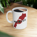 Morocco Map Ceramic Mug 11 oz