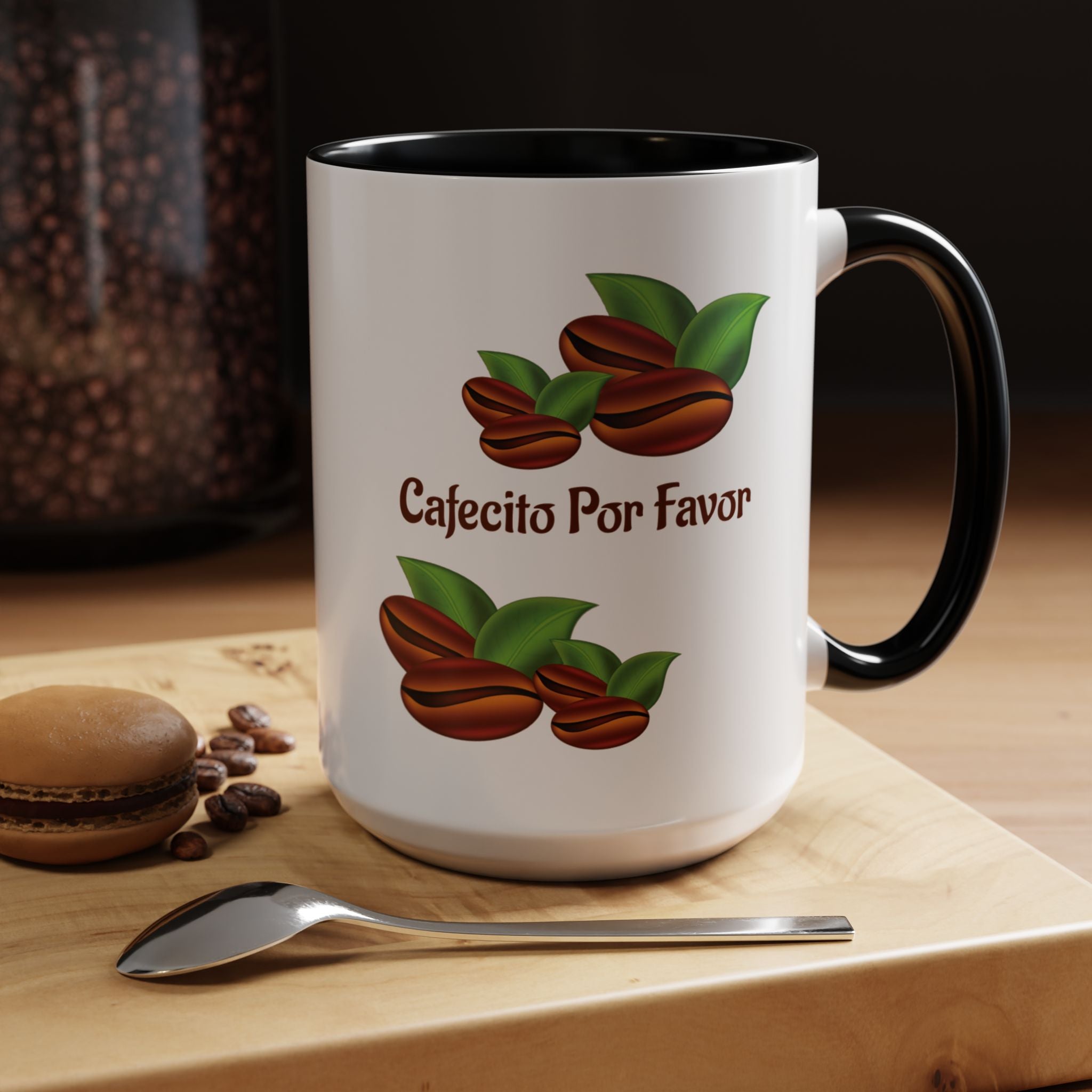 Cafecito Por Favor Accent Coffee Mug — Spanish Coffee Cup, Coffee Lover Gift