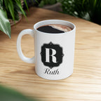 Personalized Name Custom Ceramic Mug, 11oz or 15oz, Gift for Coffee Lovers, Custom Drinkware, Personalized Mug, Custom Coffee Cup.