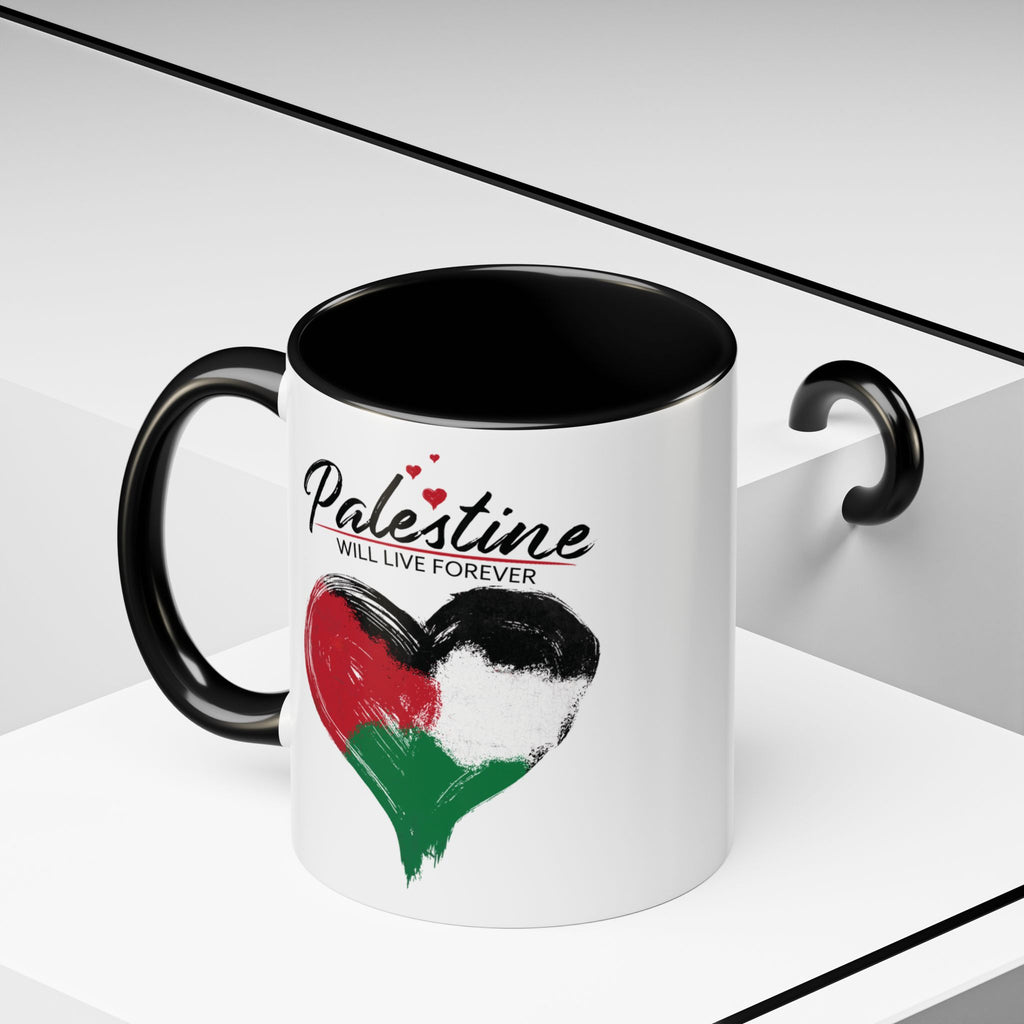 Heartfelt Palestine Coffee Mug - Love and Solidarity in Every Sip