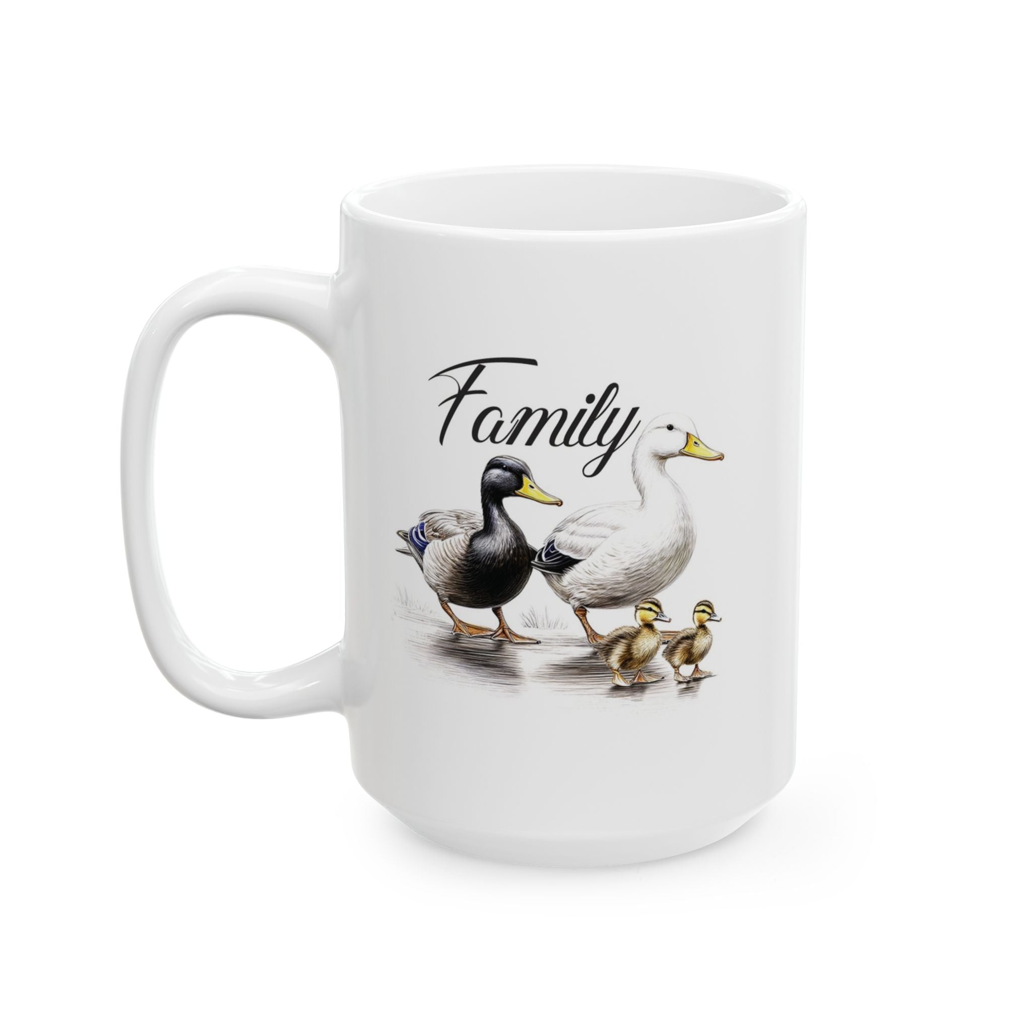 Charming Family Duck Ceramic Mug