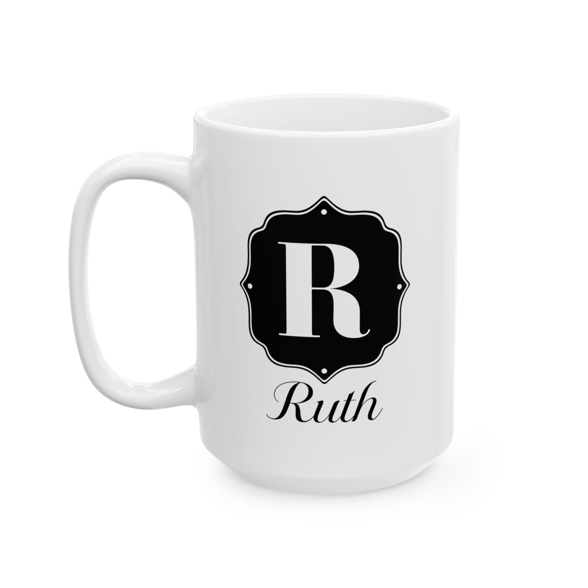 Personalized Name Custom Ceramic Mug, 11oz or 15oz, Gift for Coffee Lovers, Custom Drinkware, Personalized Mug, Custom Coffee Cup.