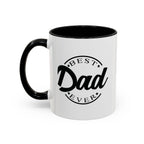 Best Dad Ever Accent Coffee Mug, Unique Gift for Father's Day, Birthday Present for Dad, Home Office Decor, Cool Dad Cup.