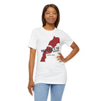 Moroccan Made Map Tee | Morocco Flag Outline T-Shirt