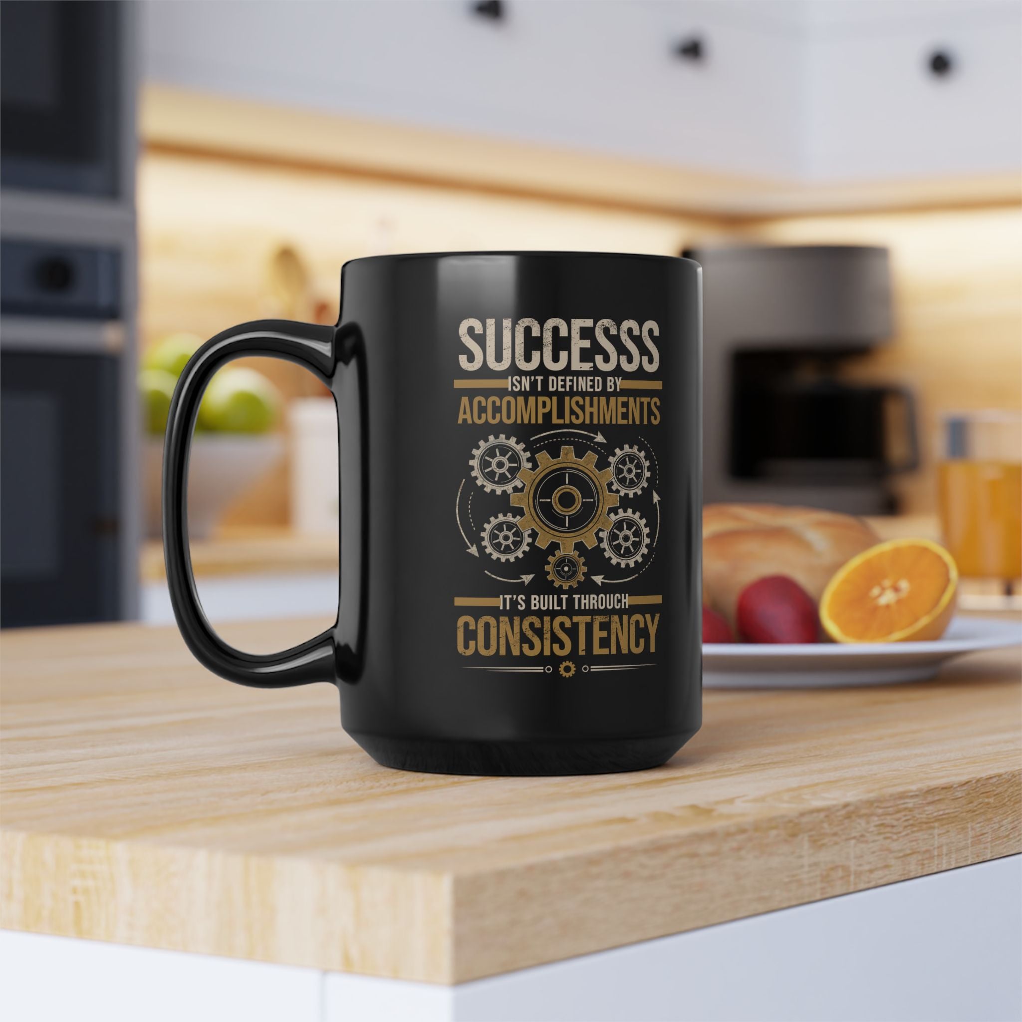Motivational Coffee Mug – Success Through Consistency Quote | Inspirational Gift