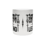 Father - The Man, The Myth, The Legend, Metallic Mug, Dad Gift, Father's Day Gift, Coffee/Tea Cup, 11oz Mug (Silver\Gold)
