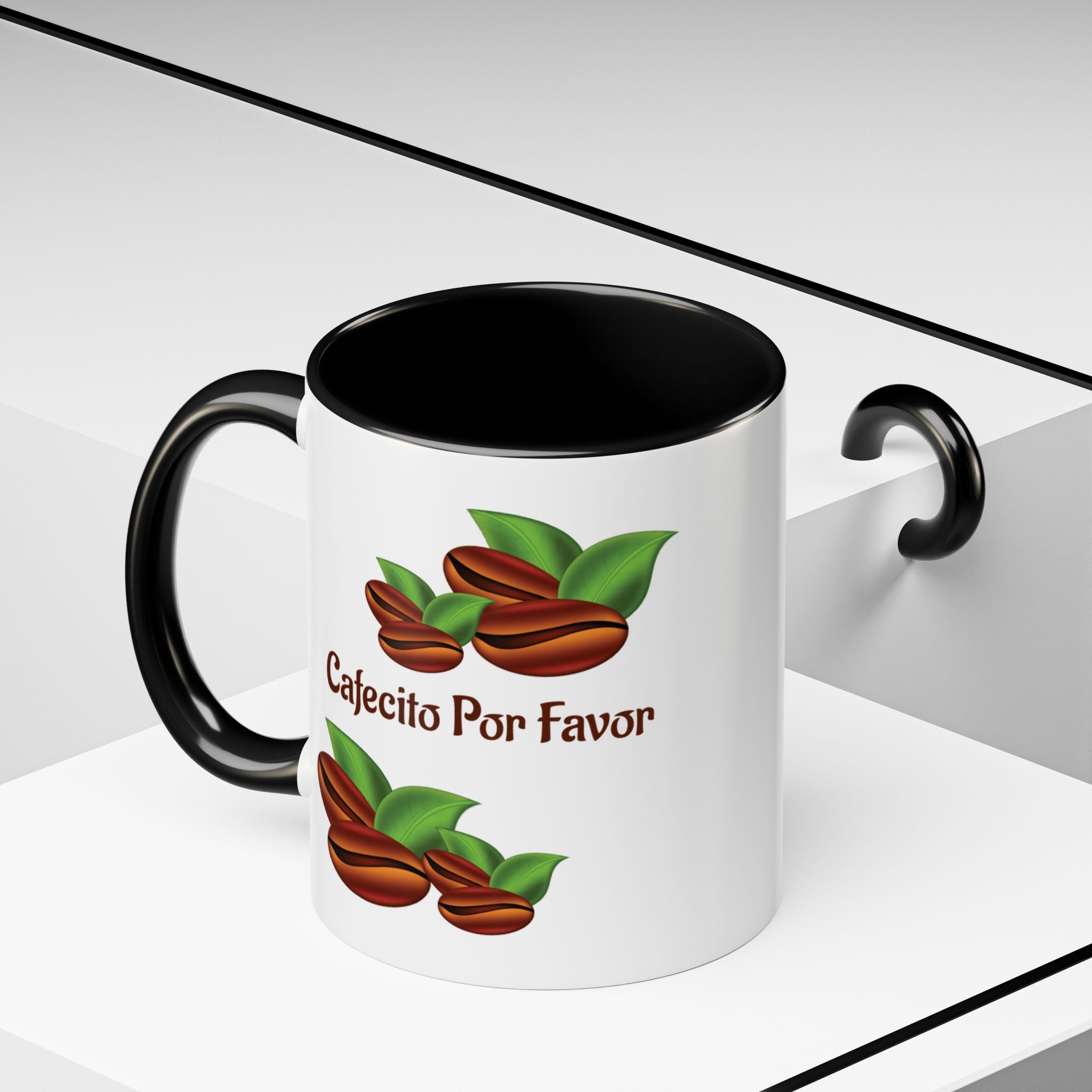 Cafecito Por Favor Accent Coffee Mug — Spanish Coffee Cup, Coffee Lover Gift