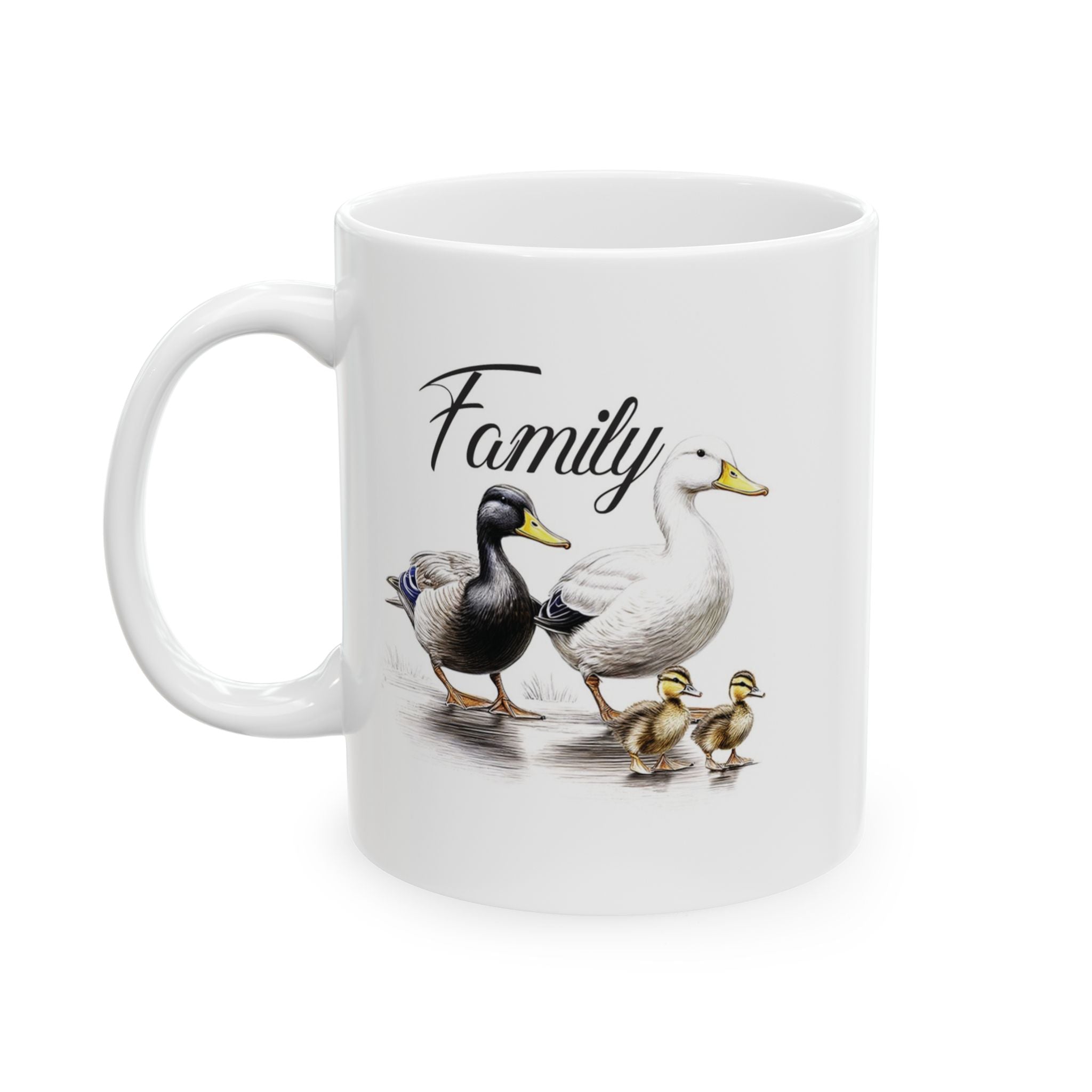 Charming Family Duck Ceramic Mug