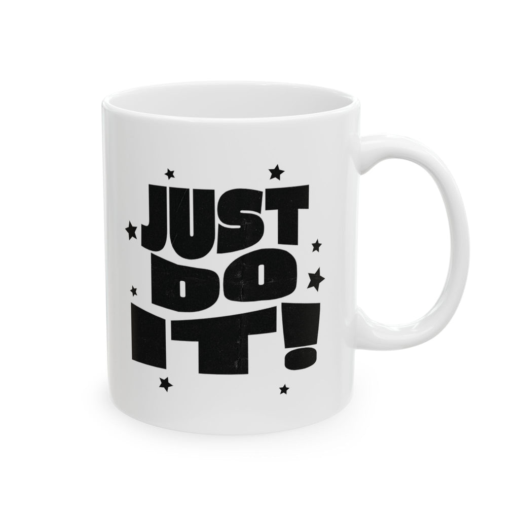 Motivational Ceramic Mug — "Just Do It!" Coffee Cup for Fitness Lovers & Office Inspiration