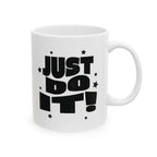 Motivational Ceramic Mug — "Just Do It!" Coffee Cup for Fitness Lovers & Office Inspiration