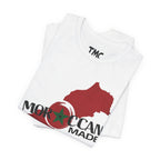 Moroccan Made Map Tee | Morocco Flag Outline T-Shirt