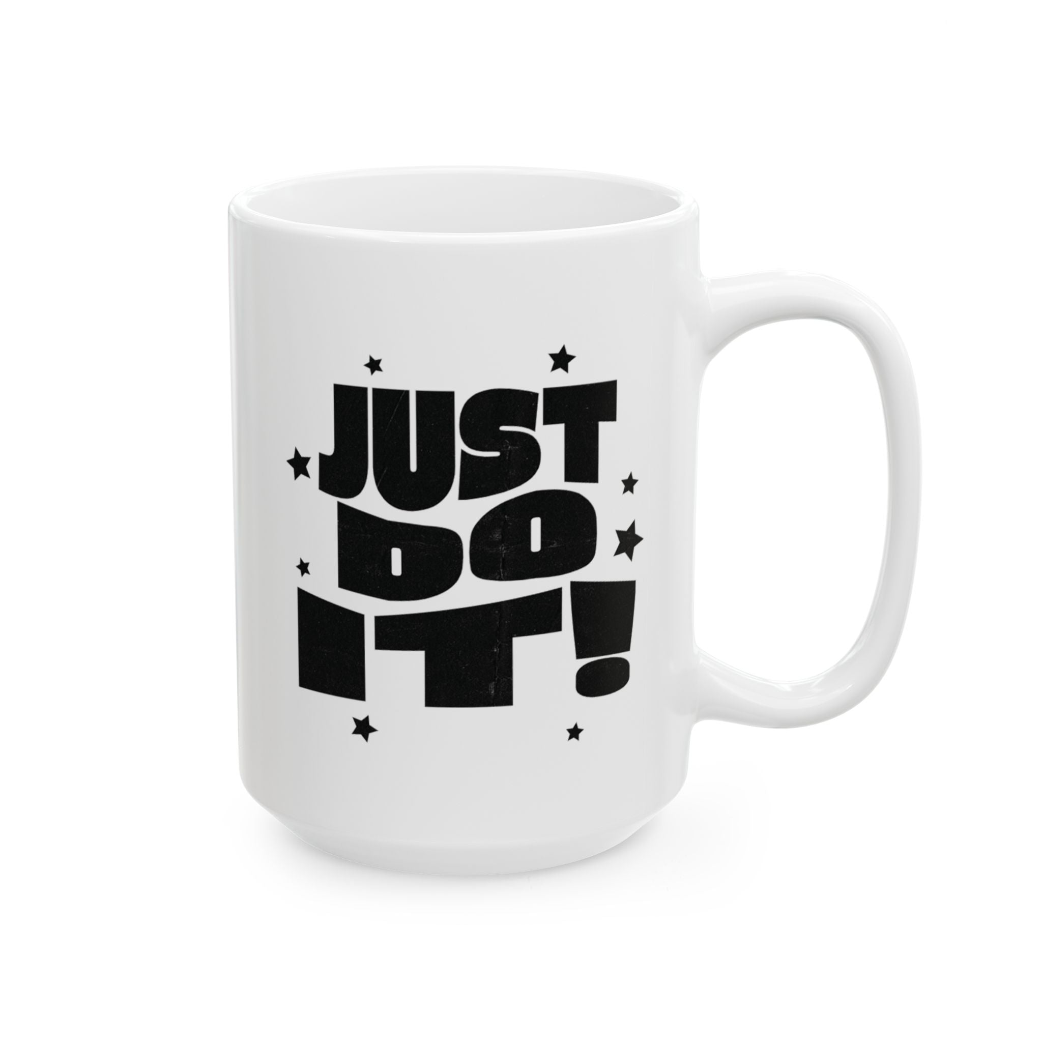 Motivational Ceramic Mug — "Just Do It!" Coffee Cup for Fitness Lovers & Office Inspiration